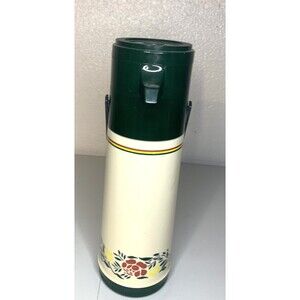Aladdins Pump-a-drink Thermos P-150 1 Quart  Vintage Spring Garden